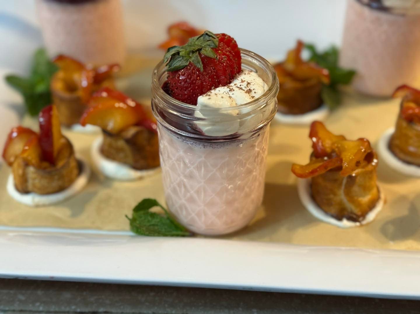 Crowd-pleasing catered spread arranged for guests.